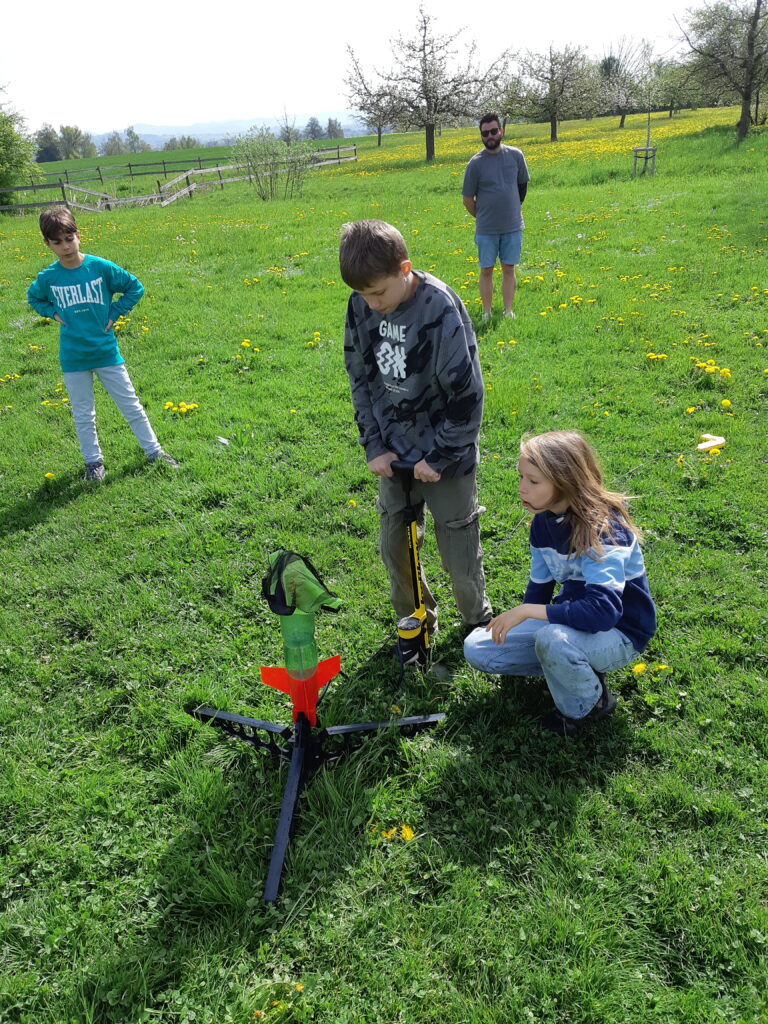 Vorbereitungen zum Raketen-Start